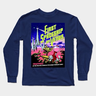 MST3K Mystery Science Promotional Artwork - First Spaceship on Venus Long Sleeve T-Shirt